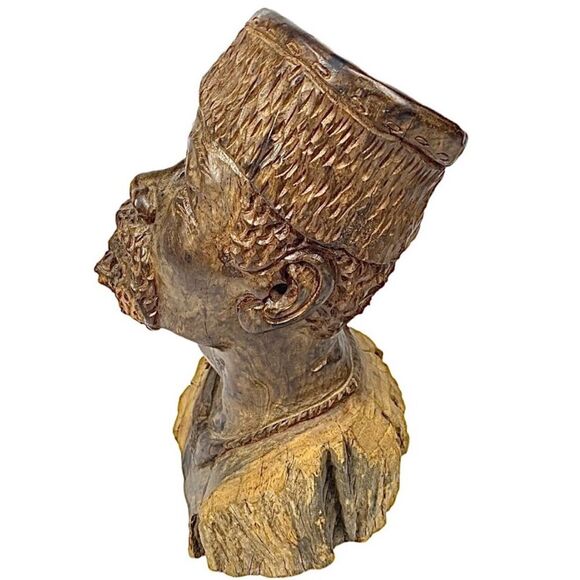 GLADMORE REZA, WOOD SCULPTURE, IRONWOOD ZIMBABWE 5” X 9” SIGNED - Picture 3 of 5